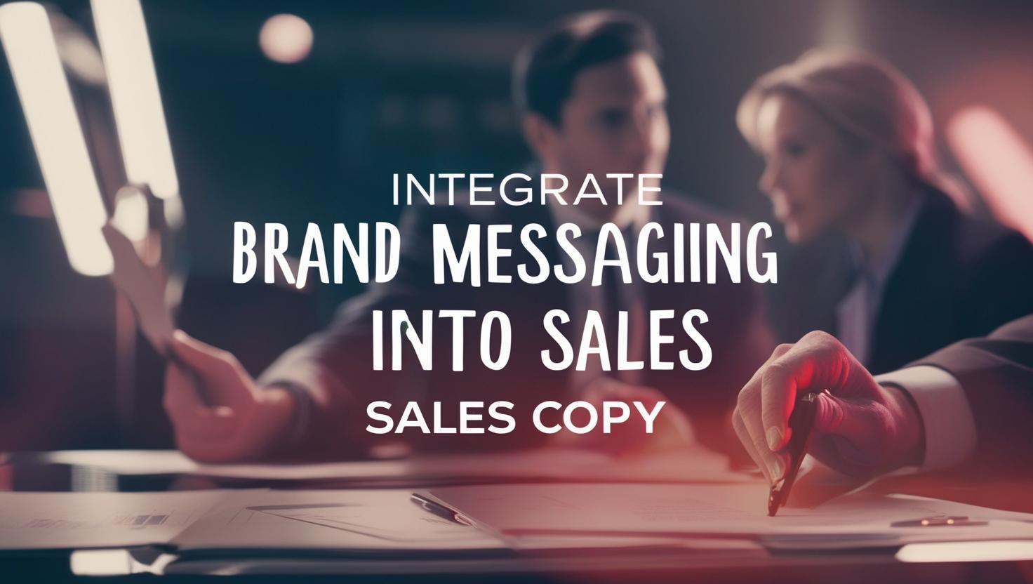 Integrate Brand Messaging Into Sales Copy