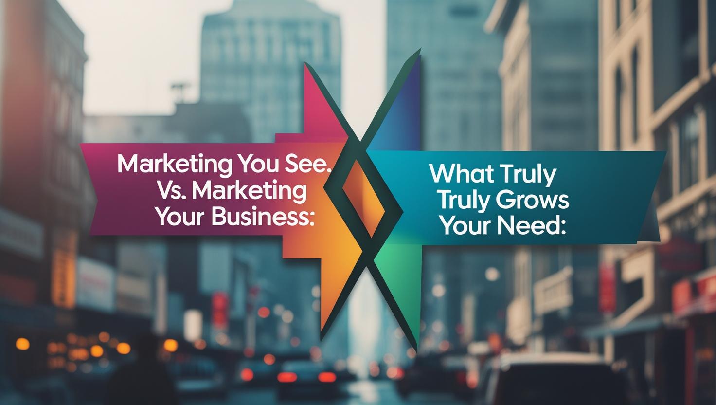 MARKETING YOU SEE VS. MARKETING YOU NEED