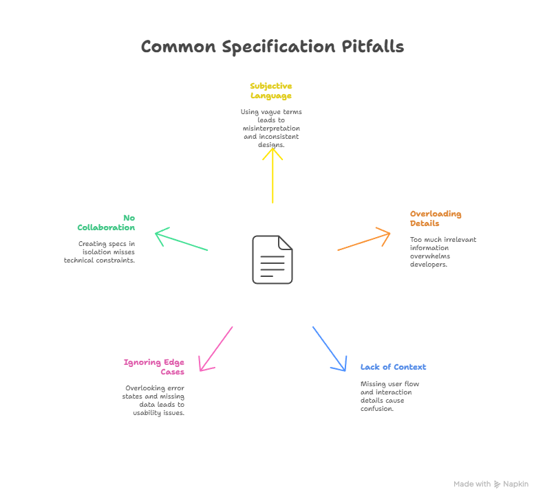 Common Mistakes in Writing Design Specifications