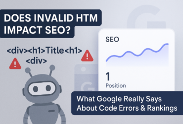 Thumbnail for blog on invalid HTML and SEO impact
