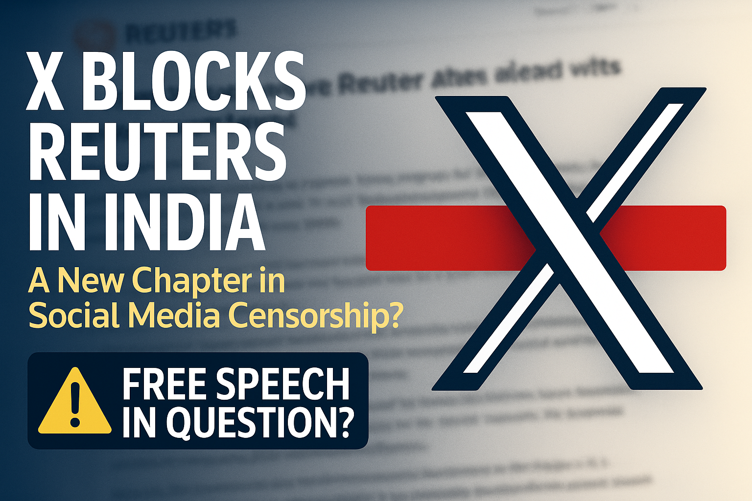 X Blocks Reuters in India: A New Chapter in Social Media Censorship?